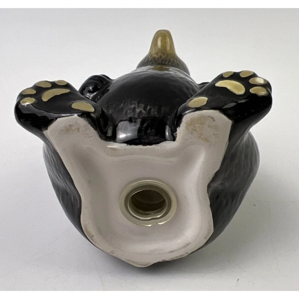 VTG Black Bear Ceramic/Porcelain Salt & Pepper Shakers